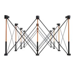 BORA 30 in. x 48 in. x 72 in. Steel Centipede Work Support Sawhorse with Accessories CK12S