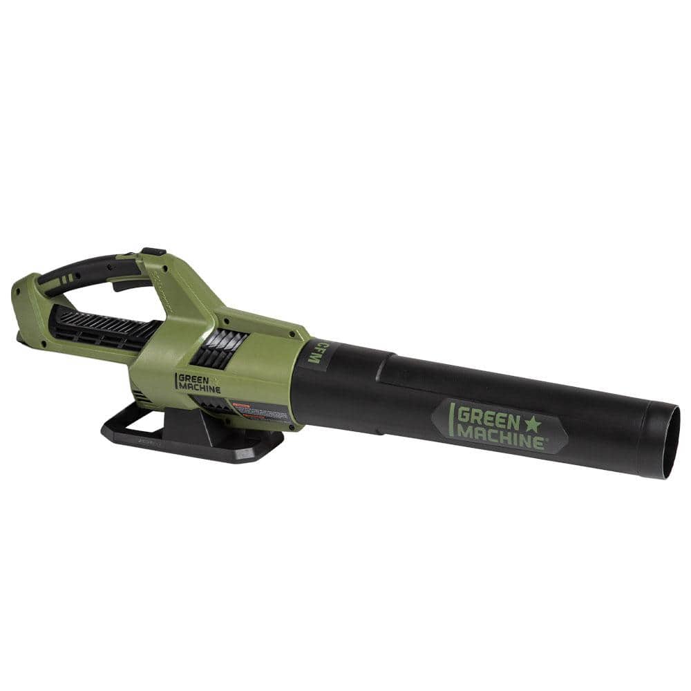 Green Machine 62-Volt 113 MPH 600 CFM Battery Lithium-Ion Brushless Cordless Handheld Leaf Blower GMLB6202-TO