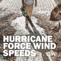 Green Machine 62-Volt 113 MPH 600 CFM Battery Lithium-Ion Brushless Cordless Handheld Leaf Blower GMLB6202-TO