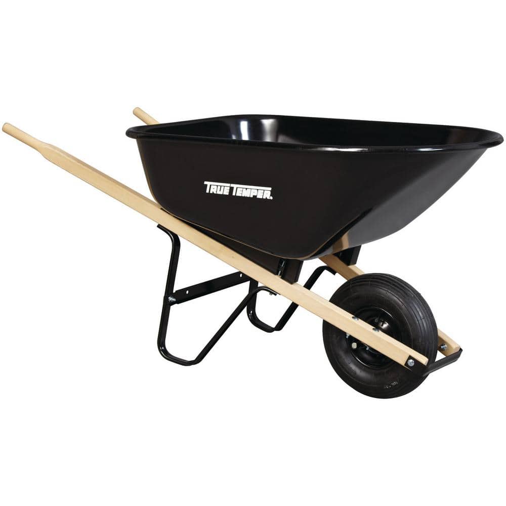 True Temper 6 cu. ft. Steel Wheelbarrow S6BUT25