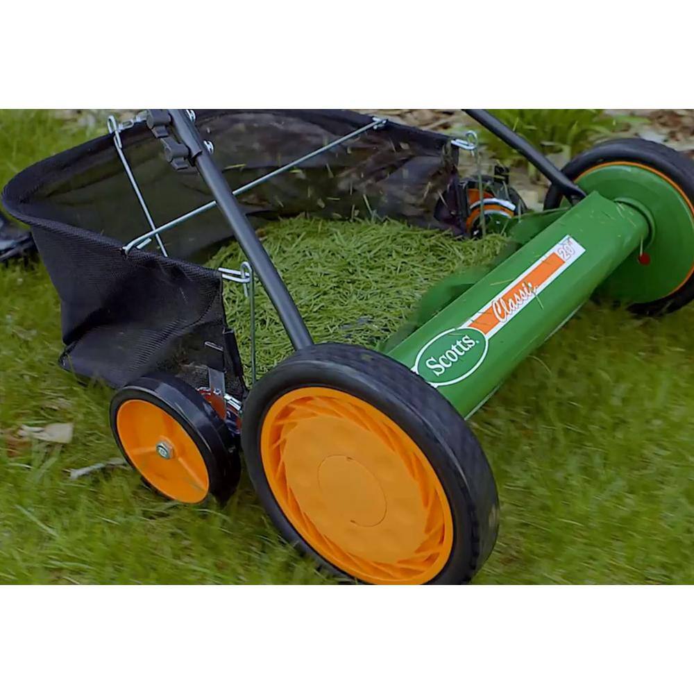 Scotts 20 in. Manual Walk Behind Reel Lawn Mower, Includes Grass Catcher 2010-20SG