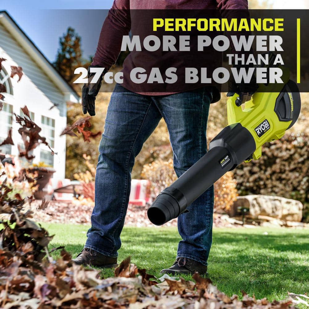 RYOBI 40V HP Brushless 190 MPH 730 CFM Cordless Battery Jet Fan Leaf Blower (Tool Only) RY404010BTL