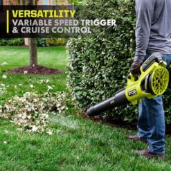 RYOBI 40V HP Brushless 190 MPH 730 CFM Cordless Battery Jet Fan Leaf Blower (Tool Only) RY404010BTL