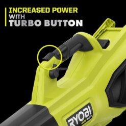 RYOBI 40V HP Brushless 190 MPH 730 CFM Cordless Battery Jet Fan Leaf Blower (Tool Only) RY404010BTL