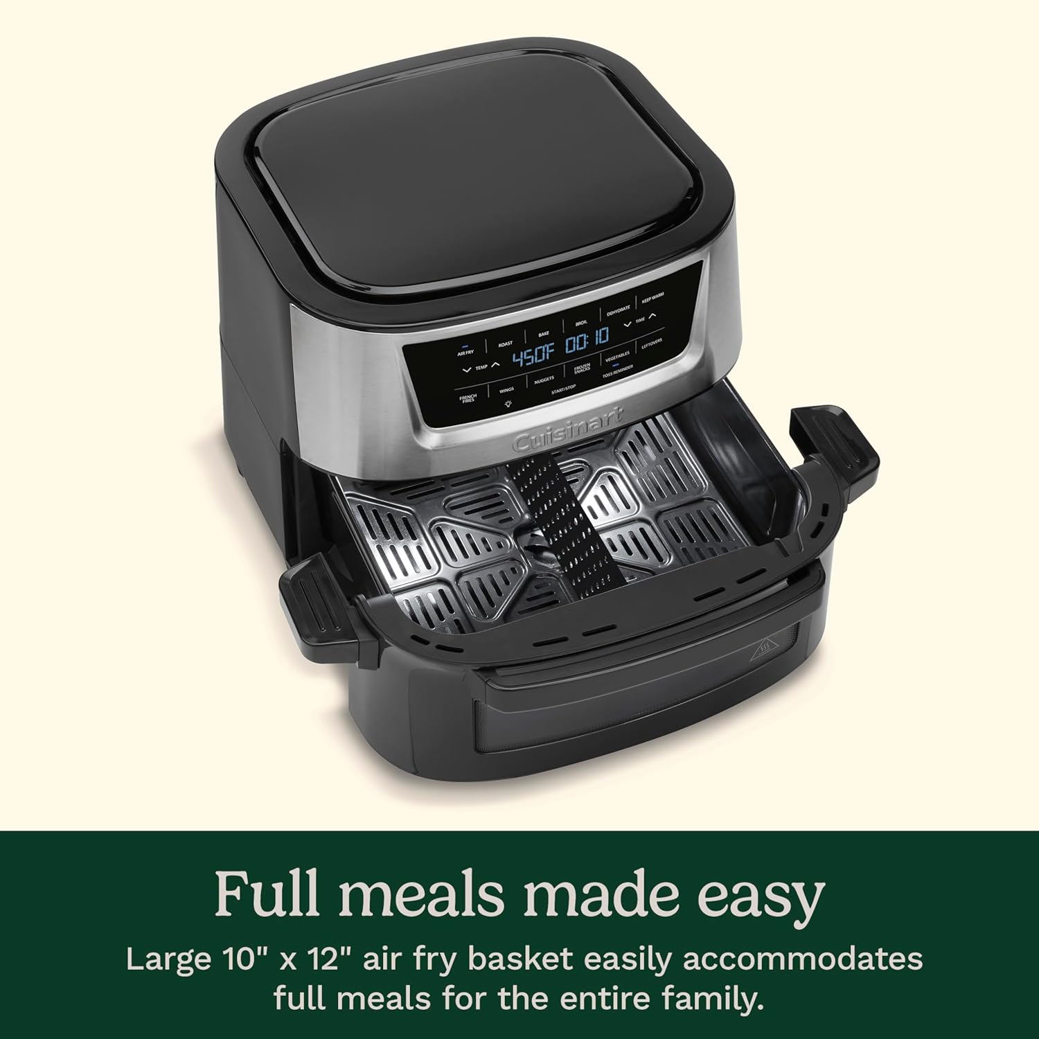 Cuisinart Air Fryer Oven – 9-Qt Basket Stainless Steel Air Fryer – AIR-220