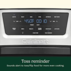 Cuisinart Air Fryer Oven – 9-Qt Basket Stainless Steel Air Fryer – AIR-220