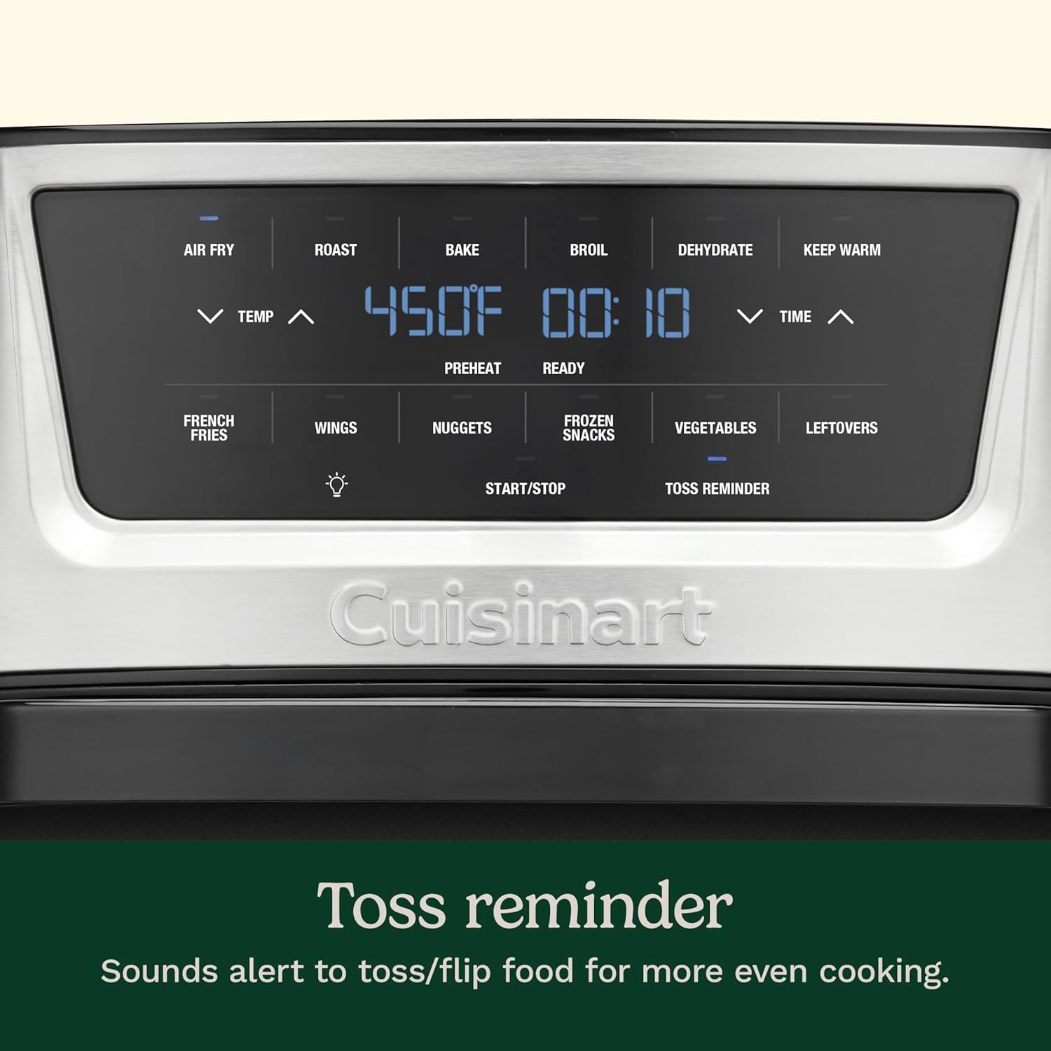 Cuisinart Air Fryer Oven – 9-Qt Basket Stainless Steel Air Fryer – AIR-220