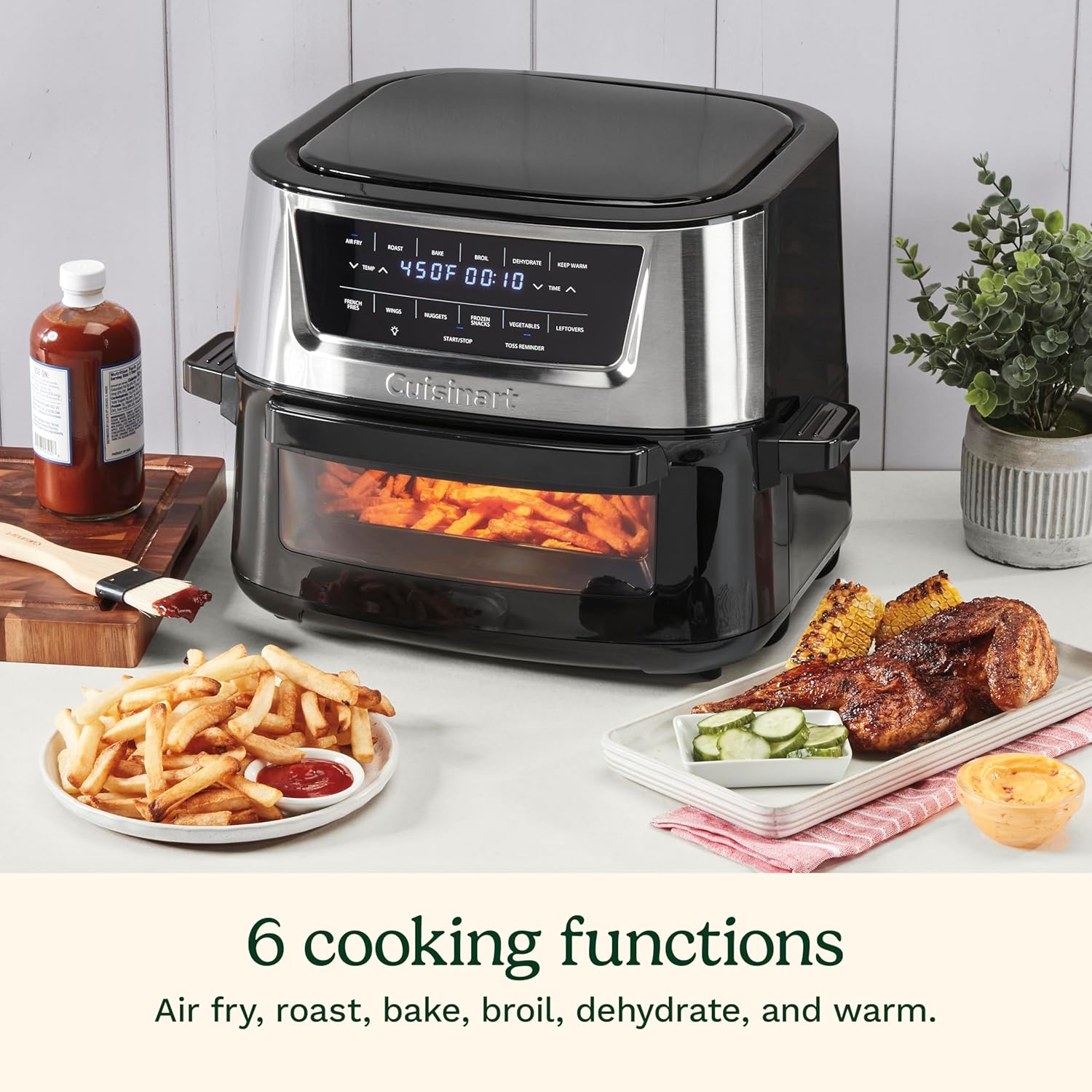 Cuisinart Air Fryer Oven – 9-Qt Basket Stainless Steel Air Fryer – AIR-220