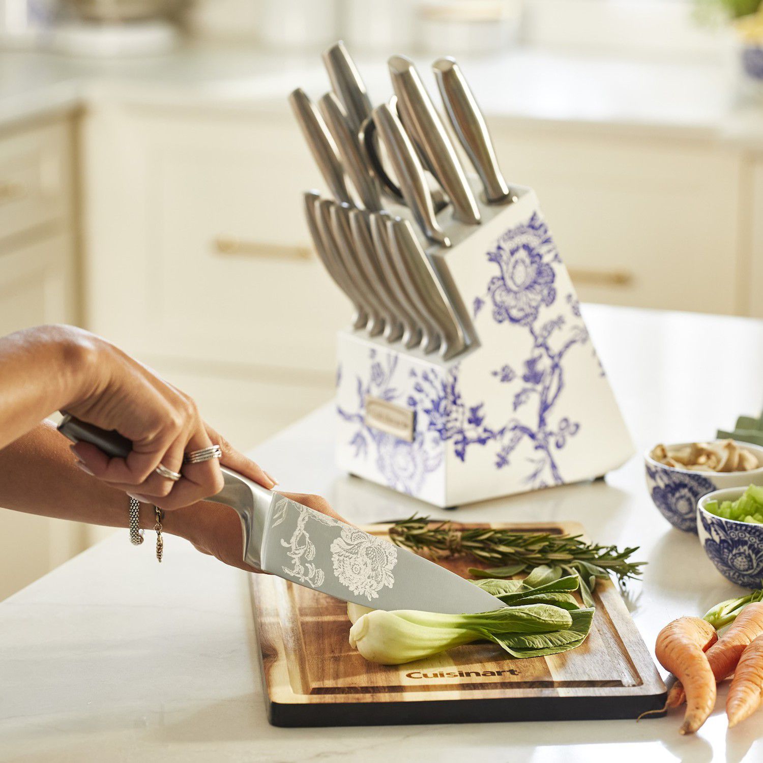 Cuisinart Caskata 15-Piece German Stainless Steel Cutlery Block Set