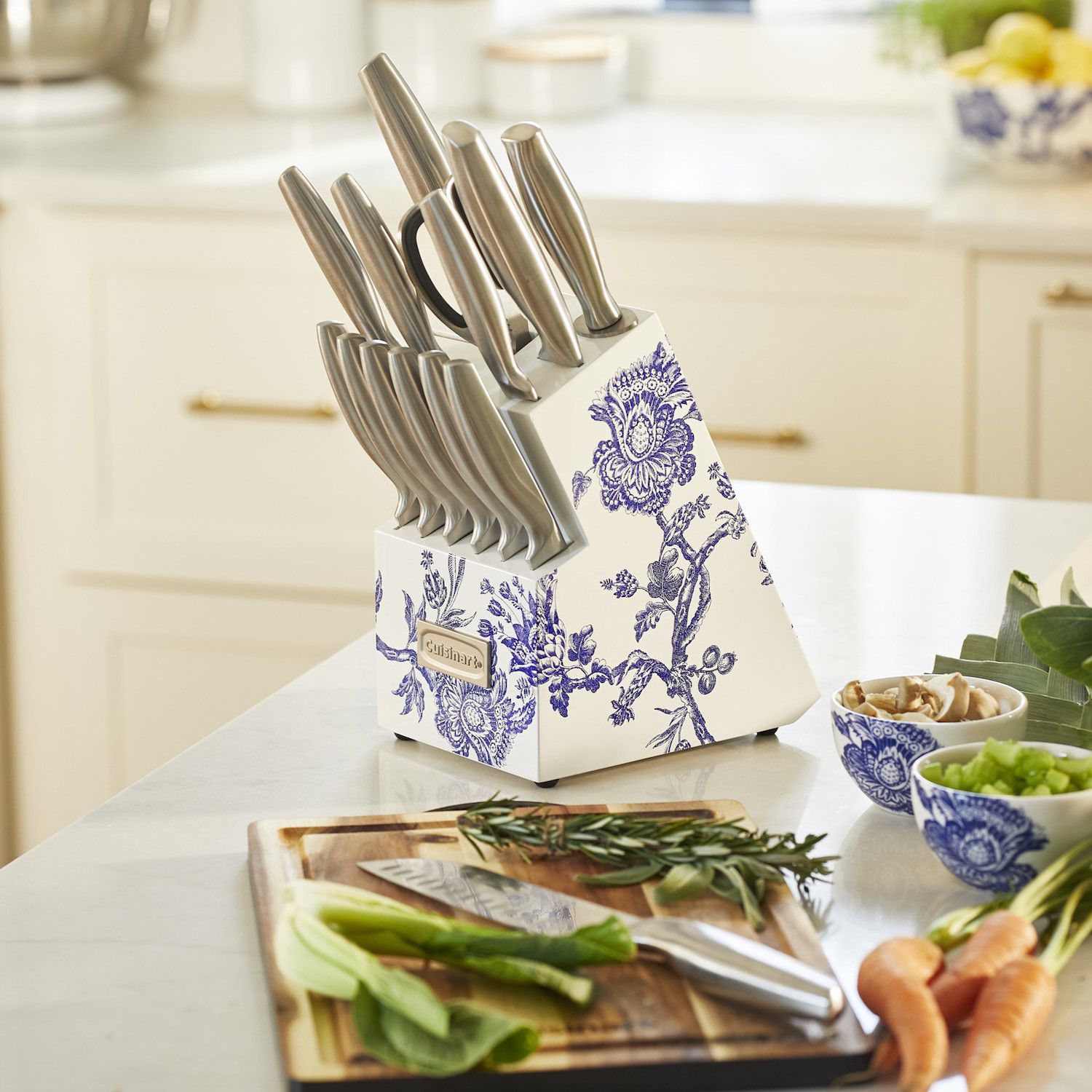 Cuisinart Caskata 15-Piece German Stainless Steel Cutlery Block Set