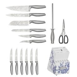Cuisinart Caskata 15-Piece German Stainless Steel Cutlery Block Set