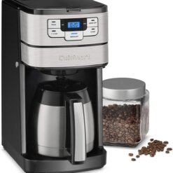 Cuisinart 10 Cup Coffee Maker with Grinder, Automatic Grind & Brew, Black/Silver