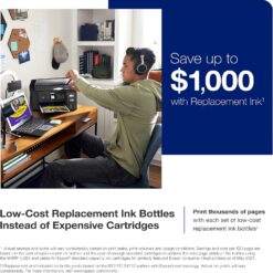 Epson EcoTank ET-2800 Wireless Color All-in-One Cartridge-Free Supertank Printer with Scan and Copy - Black, Medium