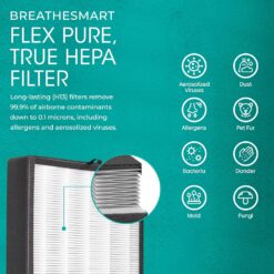 Alen FLEX Air Purifier, Quiet Air Flow for Large Rooms, 700 SqFt, Air Cleaner for Allergens, Dust, Mold, Pet Odors with Long Filter Life