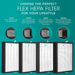 Alen FLEX Air Purifier, Quiet Air Flow for Large Rooms, 700 SqFt, Air Cleaner for Allergens, Dust, Mold, Pet Odors with Long Filter Life