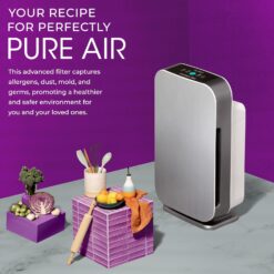 Alen FLEX Air Purifier, Quiet Air Flow for Large Rooms, 700 SqFt, Air Cleaner for Allergens, Dust, Mold, Pet Odors with Long Filter Life