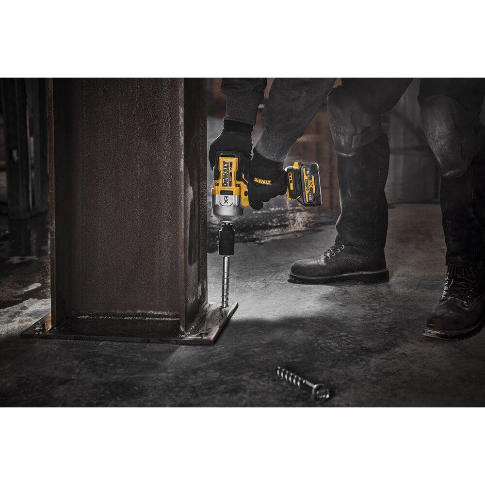DEWALT 20V MAX Lithium-Ion Brushless Cordless 1/2 in. High Torque Impact Wrench Kit with Oil-Resistant 5Ah Battery and Charger DCF961GP1