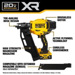 DEWALT 20-Volt 21° Cordless Framing Nailer Kit with 5.0 Ah Lithium-Ion Battery and Charger DCN920P1