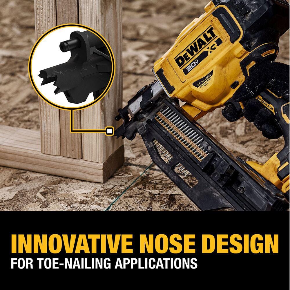 DEWALT 20-Volt 21° Cordless Framing Nailer Kit with 5.0 Ah Lithium-Ion Battery and Charger DCN920P1
