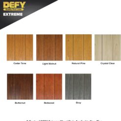 DEFY Extreme Wood Stain and Sealer in One - 5 Gallon Semi-Transparent Waterproof Coating for All Wood Types - Cedar Tone
