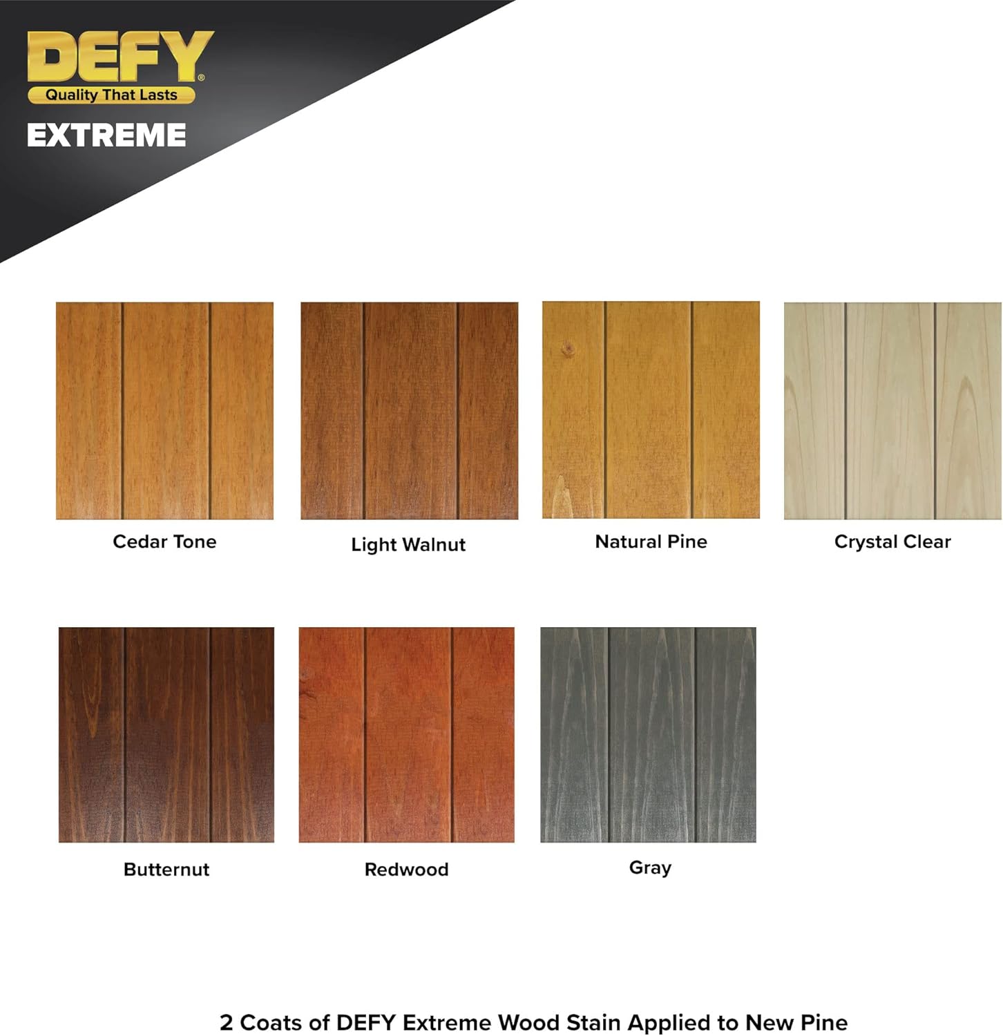 DEFY Extreme Wood Stain and Sealer in One - 5 Gallon Semi-Transparent Waterproof Coating for All Wood Types - Cedar Tone