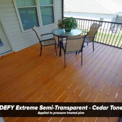 DEFY Extreme Wood Stain and Sealer in One - 5 Gallon Semi-Transparent Waterproof Coating for All Wood Types - Cedar Tone