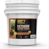 DEFY Extreme Wood Stain and Sealer in One - 5 Gallon Semi-Transparent Waterproof Coating for All Wood Types - Natural Pine