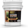 DEFY Extreme Wood Stain and Sealer in One - 5 Gallon Semi-Transparent Waterproof Coating for All Wood Types - Redwood