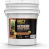 DEFY Extreme Wood Stain and Sealer in One - 5 Gallon Semi-Transparent Waterproof Coating for All Wood Types - Butternut
