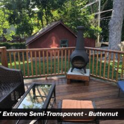 DEFY Extreme Wood Stain and Sealer in One - 5 Gallon Semi-Transparent Waterproof Coating for All Wood Types - Butternut