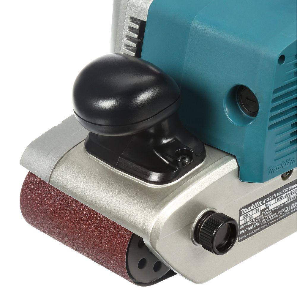 Makita 11 Amp 4 in. x 24 in. Corded Belt Sander with Abrasive Belt, 80G Belt and Dust Bag 9403