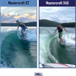 SWELL Wakesurf Creator Slim H3X - Original Slim Wake Shaper - Rotating with Hydrodynamic Texture