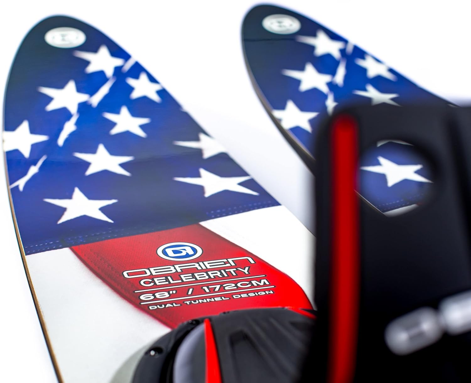 O'Brien Celebrity 68" Combo Waterskis – Versatile Water Skis for All Skill Levels with Adjustable X-7 Bindings & Durable Construction