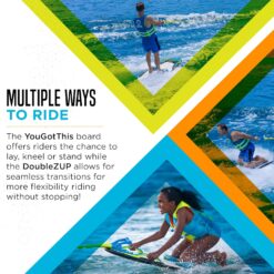ZUP You Got This 260 Board and Handle Combo with EVA Foam Padding, All-in-One Kneeboard, Wakeboard, 51.7