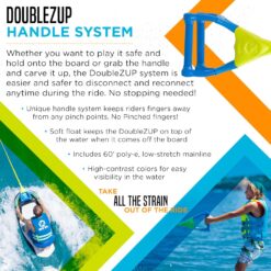 ZUP You Got This 260 Board and Handle Combo with EVA Foam Padding, All-in-One Kneeboard, Wakeboard, 51.7