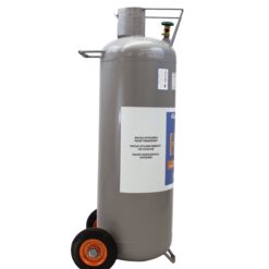 Flame King 100LB Horizontal/Vertical LP Cylinder w/ POL Valve Steel Propane tank