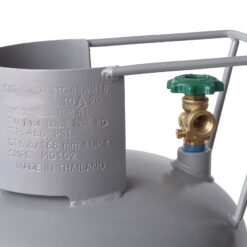 Flame King 100LB Horizontal/Vertical LP Cylinder w/ POL Valve Steel Propane tank