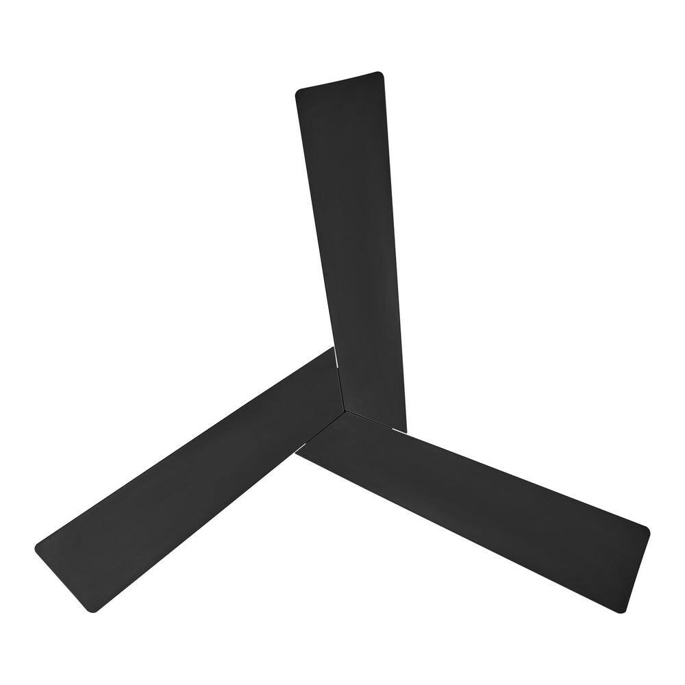 Home Decorators Collection Easton 52 in. Indoor/Outdoor Matte Black with Matte Black Blades Ceiling Fan