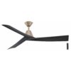 Home Decorators Collection Easton 60 in. Indoor/Outdoor Brushed Gold with Matte Black Blades Ceiling Fan with Remote Included N381B-CB+MBK