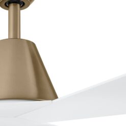 Home Decorators Collection Easton 52 in. Indoor/Outdoor Brushed Gold with Matte White Blades Ceiling Fan