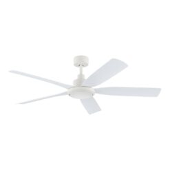 Hampton Bay Amaia 56 in. Indoor/Outdoor Coastal Grade DC Motor Matte White Ceiling Fan