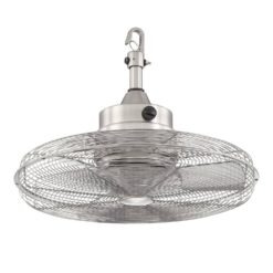 Home Decorators Collection Calthorpe 20 in. Indoor/Outdoor Wet Rated Portable Brushed Nickel Ceiling Fan YG682-BN