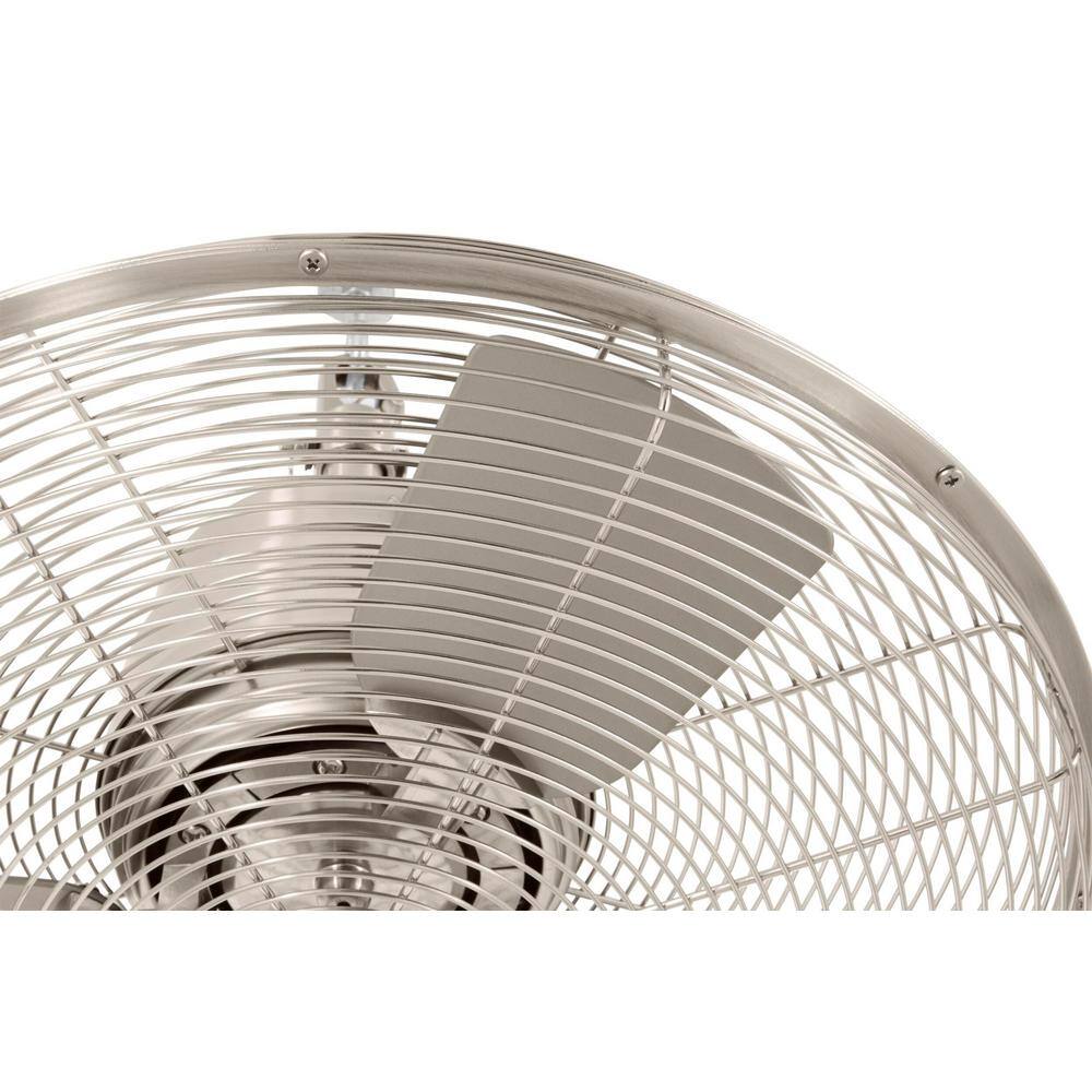 Home Decorators Collection Calthorpe 20 in. Indoor/Outdoor Wet Rated Portable Brushed Nickel Ceiling Fan YG682-BN