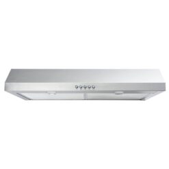 Vissani Caprelo 30 in. 320 CFM Convertible Under Cabinet Range Hood in Stainless Steel with LED Lighting and Charcoal Filter QR254S