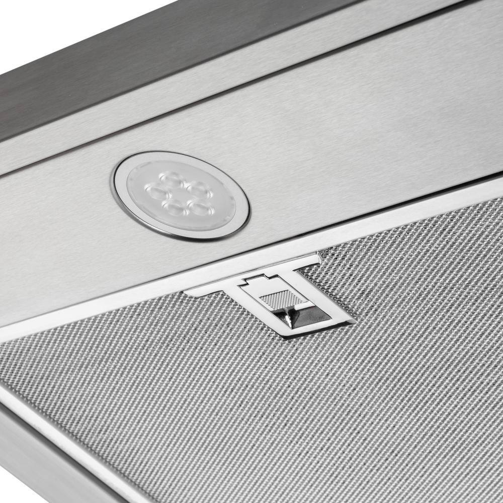 Vissani Caprelo 30 in. 320 CFM Convertible Under Cabinet Range Hood in Stainless Steel with LED Lighting and Charcoal Filter QR254S