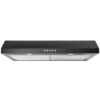 Vissani Caprelo 30 in. 320 CFM Convertible Under Cabinet Range Hood in Black with LED Lighting and Charcoal Filter QR254BY