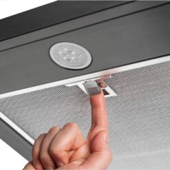Vissani Caprelo 30 in. 320 CFM Convertible Under Cabinet Range Hood in Black with LED Lighting and Charcoal Filter QR254BY