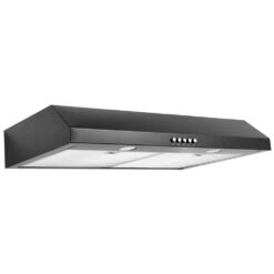 Vissani Caprelo 30 in. 320 CFM Convertible Under Cabinet Range Hood in Black with LED Lighting and Charcoal Filter QR254BY