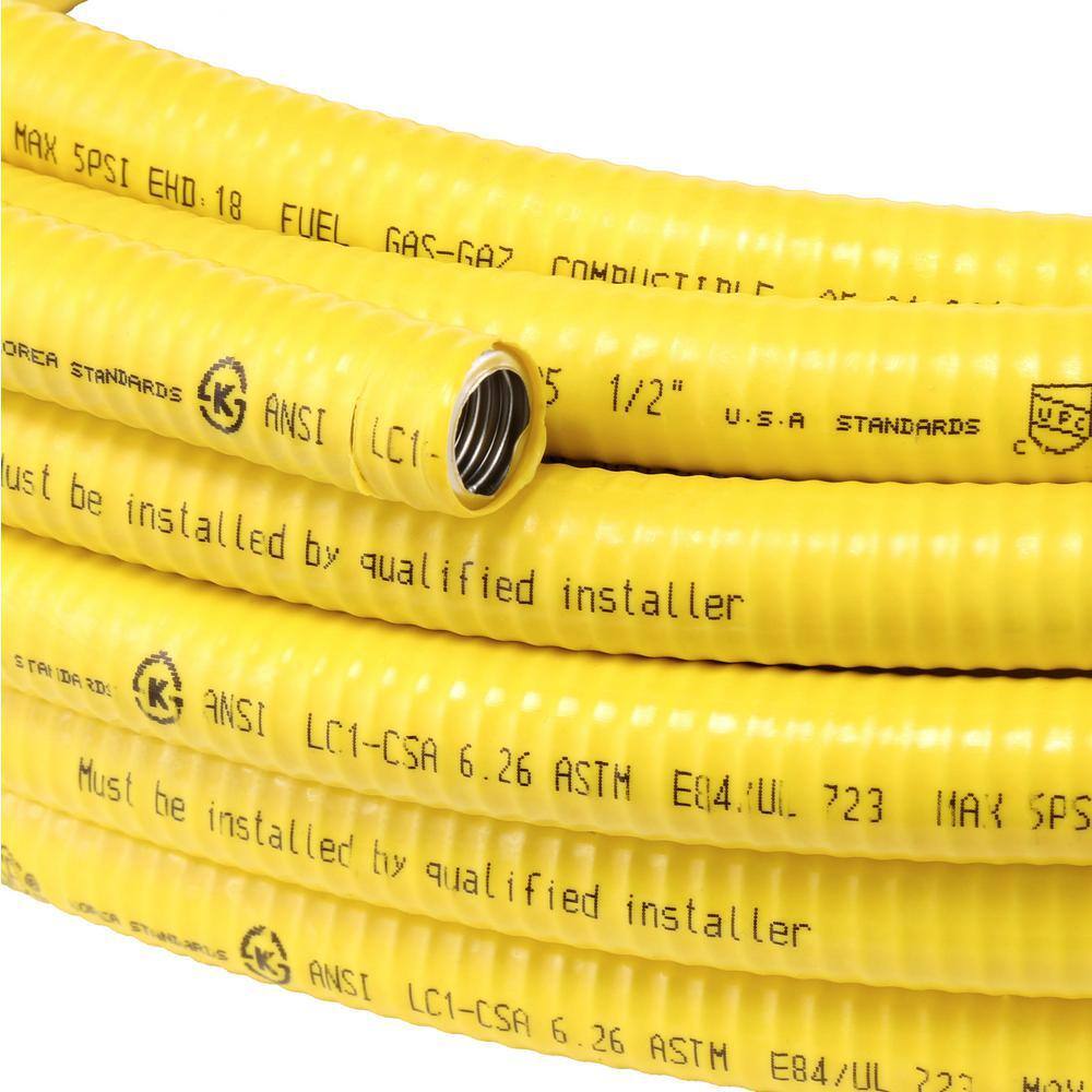 HOME-FLEX 1/2 in. x 75 ft. CSST Corrugated Stainless Steel Tubing 11-00575
