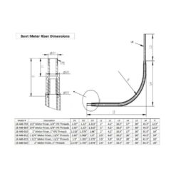HOME-FLEX 1-1/2 in. IPS Poly DR 11 to 1-1/2 in. MIP Underground Meter Riser Bent 18-440-015
